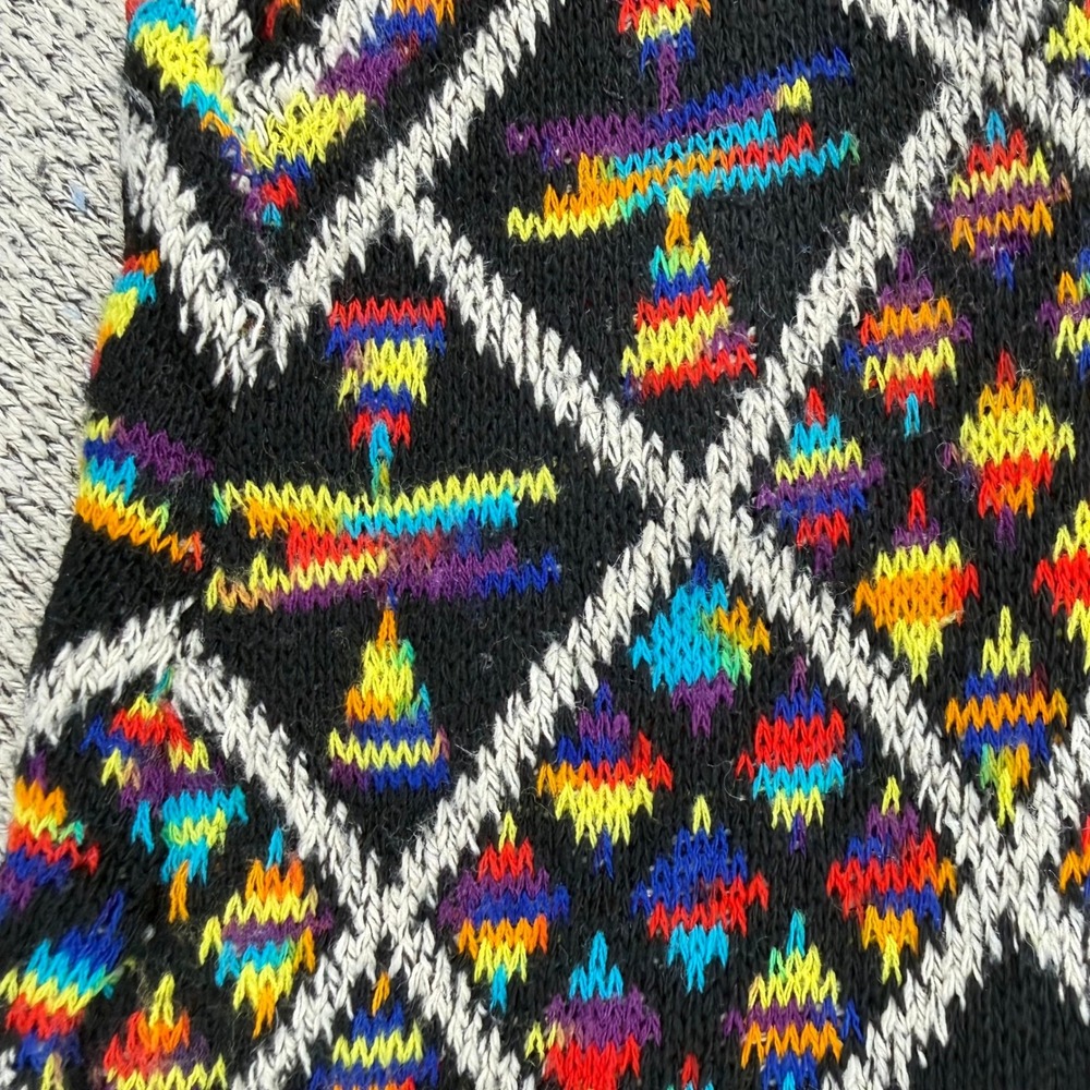 Northern Angel‎ Cardigan Womens XL Multicolor Geometric Hooded Duster - Picture 9 of 9